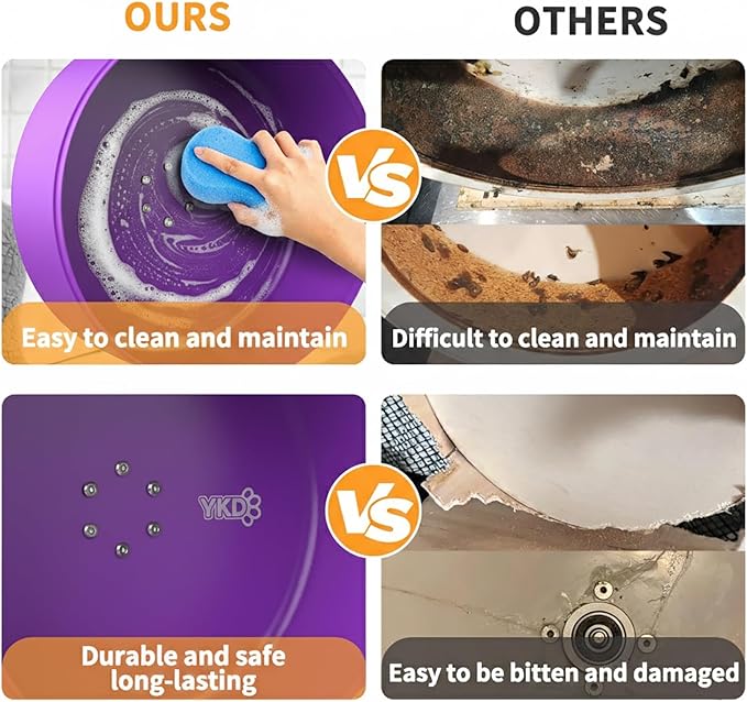15" Silent Chinchillas Exercise Wheel, Aluminum Alloy Noiseless Running Wheel for Syrian Hamsters, Hedgehogs, Squirrels and Small Pets (Purple)