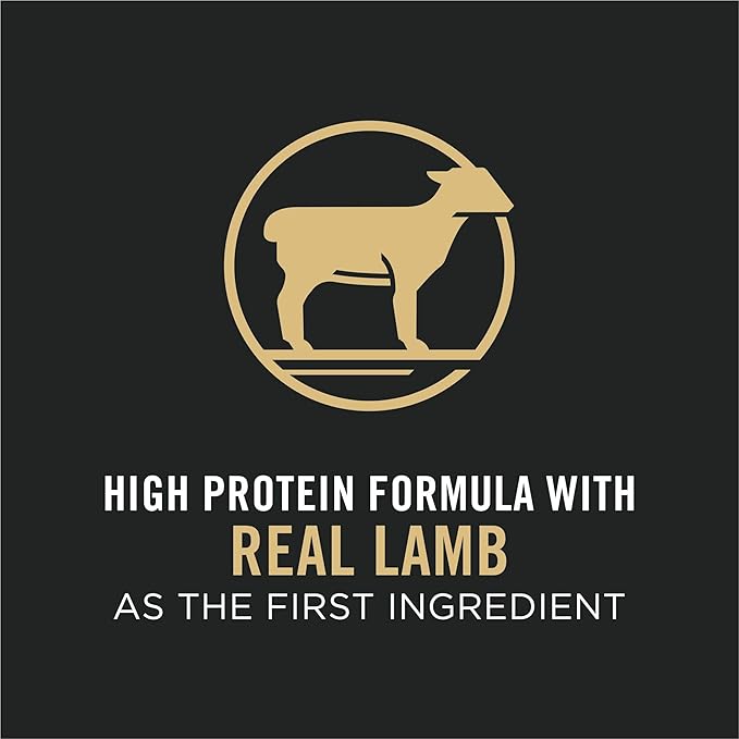 Purina Pro Plan High Protein Dog Food With Probiotics for Dogs, Shredded Blend Lamb & Rice Formula - 6 lb. Bag
