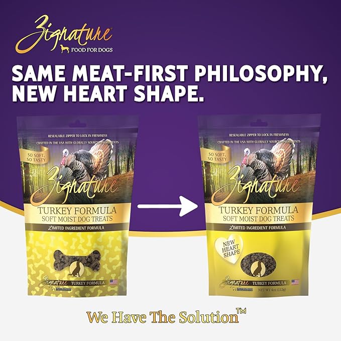 Zignature Turkey Soft Moist Treats for Dogs