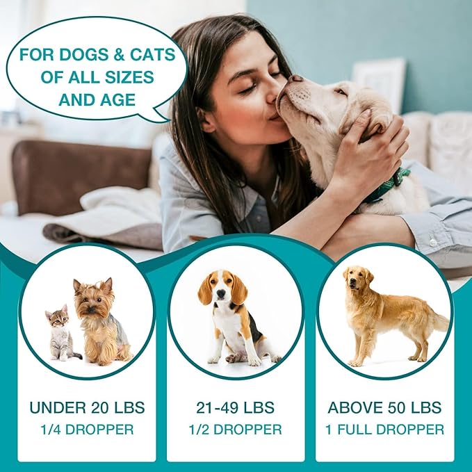 2 Packs Pet Hemp Oil for Dogs and Cats- Anxiety, Stress Pain Holistic Inflammation Relief - for Joint Hip Аrthritis, Calming Oil Drop, Organic Pets Treats