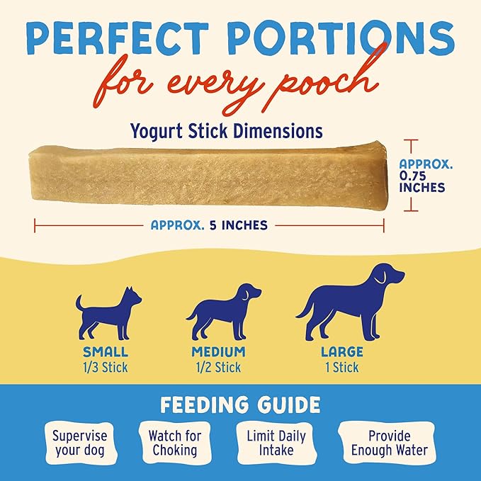 Himalayan Dog Chew Yogurt Sticks, Bacon Flavor, Dog Treats with Prebiotics, Probiotics & Protein, Digestive Support, Lactose & Gluten Free, Natural Dog Treat for All Breeds, Made in America, 4 pk