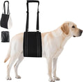 AIITLE Upgraded Dog Lift Harness for Large Dogs - Hind Leg Pet Sling for Elderly/Disabled Dogs, Orthopedic Rehab Aid with Plush Thick Padding, Helps Stairs/Car Access (Black, XL)