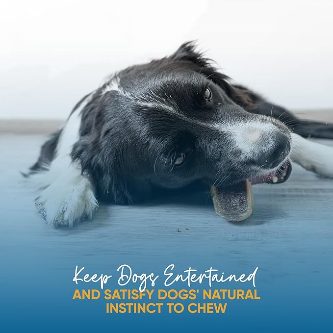 123 Treats | Hooves for Dogs (25 Count) | 100% Natural Long-Lasting Beef Dog Treats Made from Beef Hoof | from Free Range, Grass Fed Cattle with NO Additives, Coloring or Chemicals.
