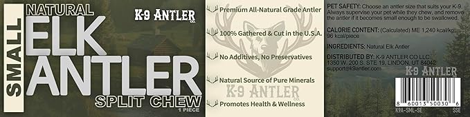 Elk Antlers for Dogs – Small Split (4-6 Inch), Irresistible Chew, USA Sourced, Naturally Shed & Ethically Harvested