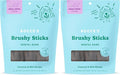 Bocce’s Bakery Dailies Brushy Sticks to Support Oral Health & Fresh Breath, Wheat-Free Dental Bars for Dogs,Made with Real Ingredients, Baked in the USA, All-Natural Coconut & Mint Recipe, (Pack of 2)