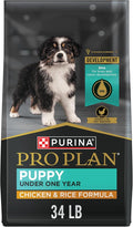 Purina Pro Plan High Protein Dry Puppy Food, Chicken and Rice Formula - 34 lb. Bag