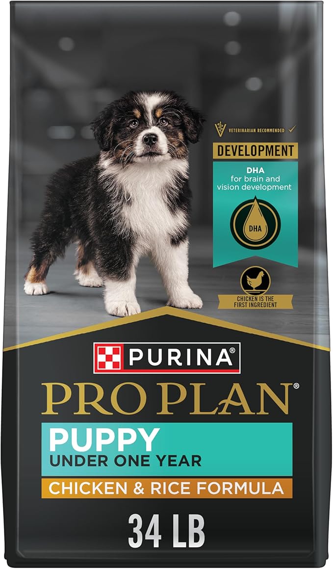 Purina Pro Plan High Protein Dry Puppy Food, Chicken and Rice Formula - 34 lb. Bag