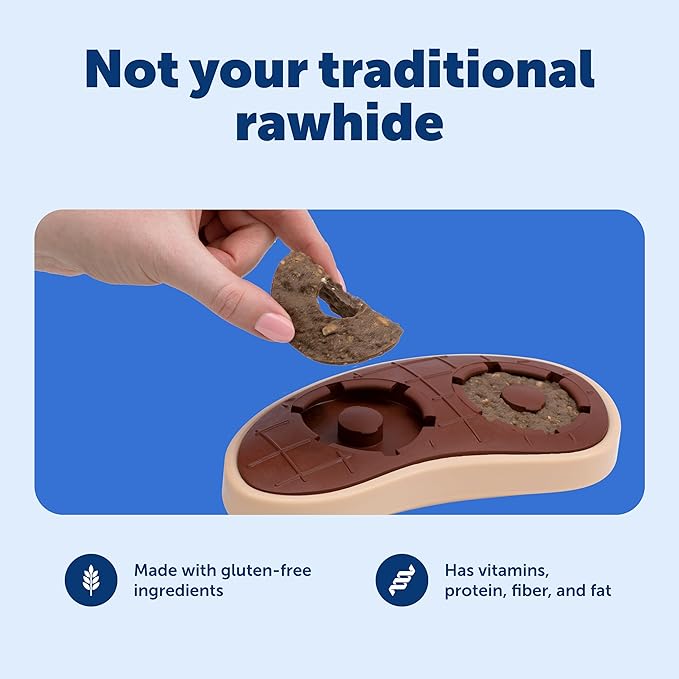 PetSafe Busy Buddy Toys Dog Treat Refills (60 Refills) Dog Treats Medium,Dogs Rawhide and Peanut Butter Flavors,Keeps Your Furry Friend Engaged,Resealable Bag for Freshness,(Pack of 2)
