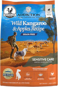 Addiction Wild Kangaroo & Apples Dry Dog Food - Limited Ingredient, Novel Protein for Dogs with Allergies, Grain-Free - Support Muscle Development & Manage Weight - Made in New Zealand 4lb