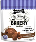 Three Dog Bakery Soft Baked Grain Free Meaty Woofers, Turkey and Cranberry Flavor, Premium Treats for Dogs, Brown, 25 oz