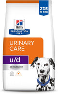 Hill's Prescription Diet u/d Urinary Care Dry Dog Food, Chicken, 27.5 lb. Bag