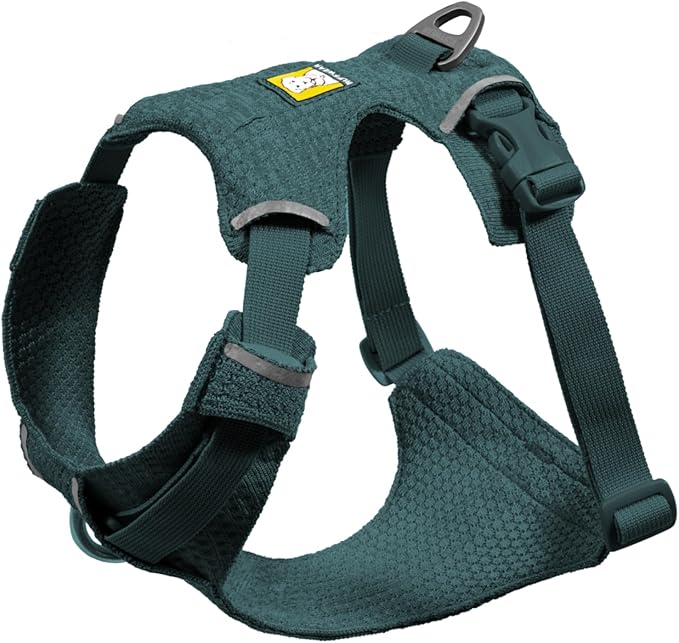 Ruffwear, Front Range Flex Dog Harness, Engineered Knit Construction for Ultimate Fit and Mobility, Lightweight Flexible Everyday Harness with Dual Leash Clips, Deep Teal, XXX-Small