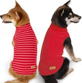 KYEESE 2Pack Dog Sweater Warm Lightweight Dogs Clothes Stretchy Dog Outfit for Small Dogs Boy Girl Soft Pets Fleece Sweater Turtleneck Pet Coat Comfy Sleeveless Doggie Sweatshirt Red,XL