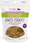 Caru - Goat’s Milk, Apple & Sweet Potato Baked Cookies - Natural Treats for Dogs - Human Grade Ingredients - Flavorful - Wheat, Corn, Soy & Legume Free - Non-GMO - Made in USA - 4 oz - 1 Pack