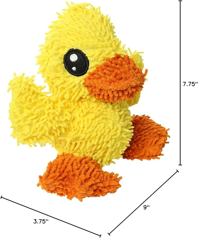 MIGHTY- Microfiber Ball - Farm – Made with Squeaker Balls and Minimal Stuffing. Strong & Tough. Interactive Play. Machine Washable & Floats (Duck, Medium 2 Pack)