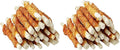 MON2SUN Dog Treats, 5 Inch Rawhide Twist Chicken Hide Sticks, Suitable for Puppy and Small Dogs, 5 Inch (Chicken, Pack of 50)