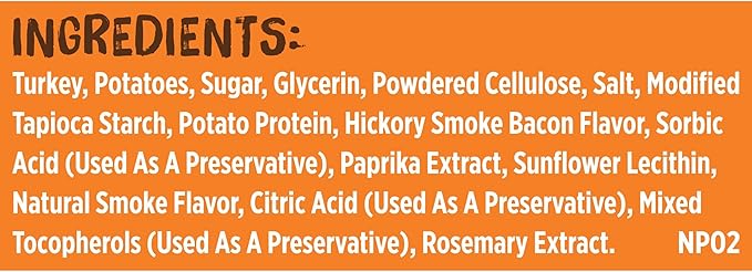 Rachael Ray Nutrish Turkey Bites Turkey Recipe With Hickory Smoke Bacon Flavor Dog Treats, 12 oz. Pouch