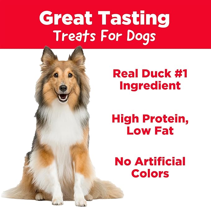 Country Kitchen Duck Grillers Dog Treats, High Protein, Low Fat, No Artificial Colors, 10 oz