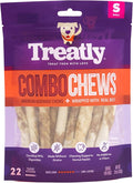 Combo Chews Beefhide Twist Sticks 5" w/Beef Meat Wrap Dog Chew Treats - 22 Count/1 Pack