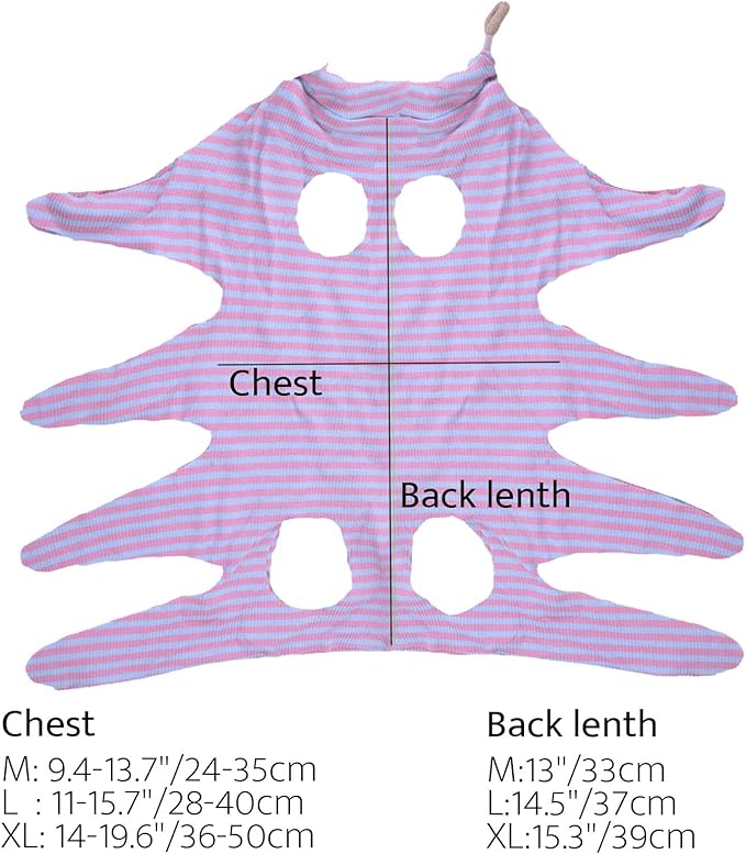 4 pcs Cat Surgery Recovery Suit, Dog Neuter Recovery Suit for Female Male Pets, Cat Onesie After Surgery Spay Neuter, Kitten Surgical Clothes, Bodysuit for Abdominal Wounds Skin Disease (Large)