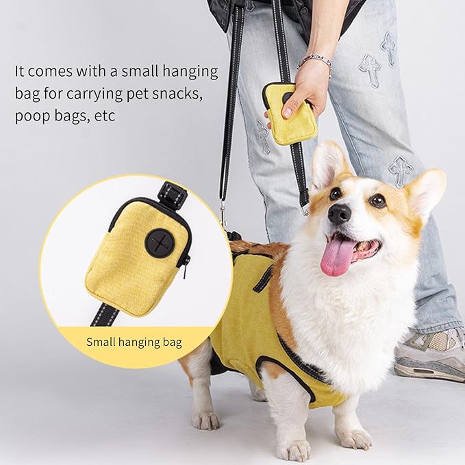 Full Body Dog Lift Harness with Ergonomic Designs for Elderly Dog with Shock Absorption and Adjustable Strap