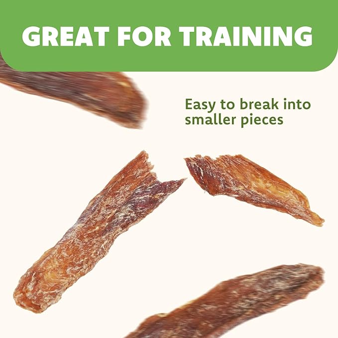 MON2SUN Dog Treats Duck Jerky, Single-Ingredient, Rawhide-Free, High Protein, Low Fat, Training Treats for Small to Large Dogs, 14.1 oz