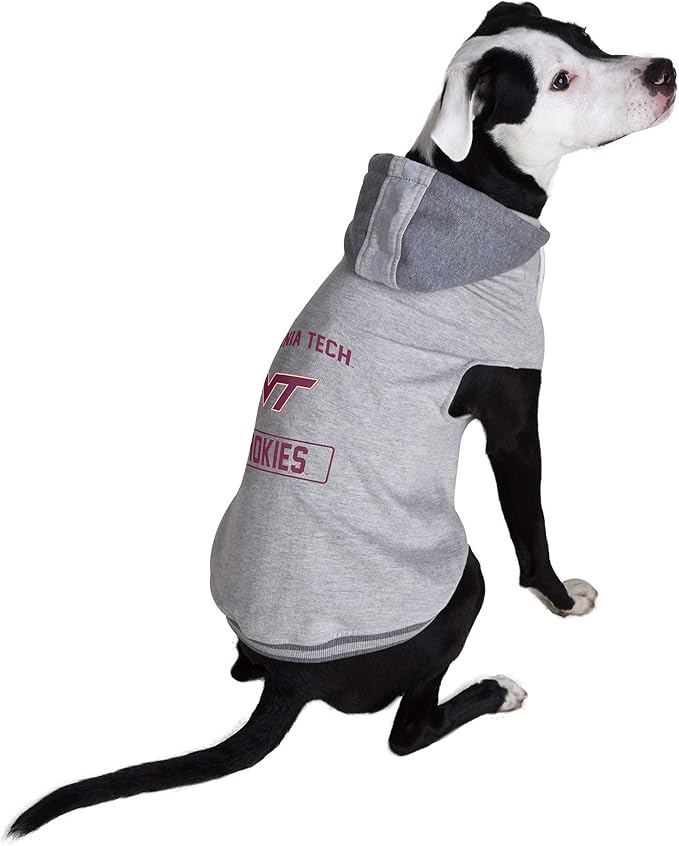 Littlearth NCAA Unisex NCAA Pet Hooded Crewneck with Team Logo and Name