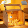 Chicken Brooder Box, Brooder Box for Chicks & Quail, Small Chicken Coop Quail Cage with Heat Lamp, Ideal for Chicks, Ducks, Quails, Hamsters and Lizards (15.75 x 12 x 12 in)