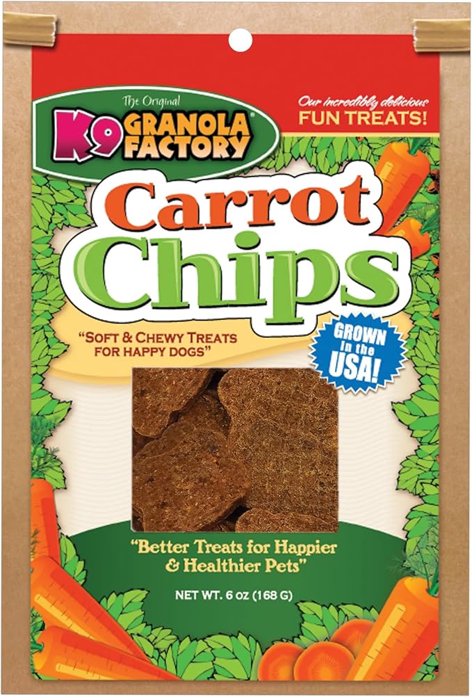 K9 Granola Factory Carrot Chips Dog Treat, 5 Oz