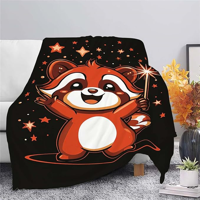 Red Panda Throw Blanket Red Panda Stuff Gifts for Kids Girls Boys Adults Women Man Soft Cozy Warm Plush Fluffy Fuzzy Fleece Blanket Decor 40''X50''