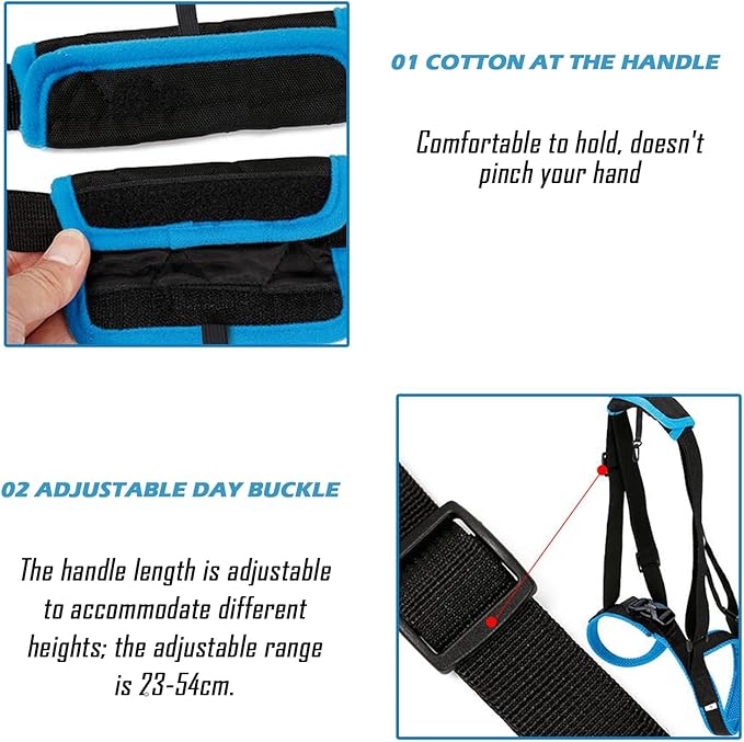 Dog Lift Harness for Back Legs, Pet Support Sling for Senior Dogs with Weak Hind Legs, Adjustable Mobility Aid Harness for Disabled, Injured, Elderly Dogs(M)