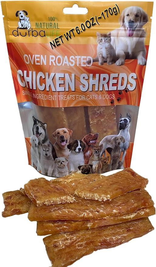 Oven Roasted Single Ingredient Treats for Dogs & Cats | Easy Chew (6.0 oz, Chicken Strips, Large)