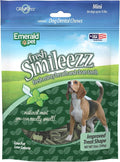 Emerald Pet Fresh Smileezz Grain Free Dog Dental Treats — Minty Fresh Breath and Clean Teeth for Puppies and Small Dog Breeds — Made in USA Mini, 12 Oz