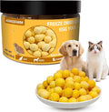 Freeze Dried Quail Egg Yolk Dog Cat Treats, Single Ingredient Raw Snacks, High Protein, Supports Skin & Coat Health, Freeze Dried Dog Treats, No Additives, Grain & Gluten Free – 4.5oz