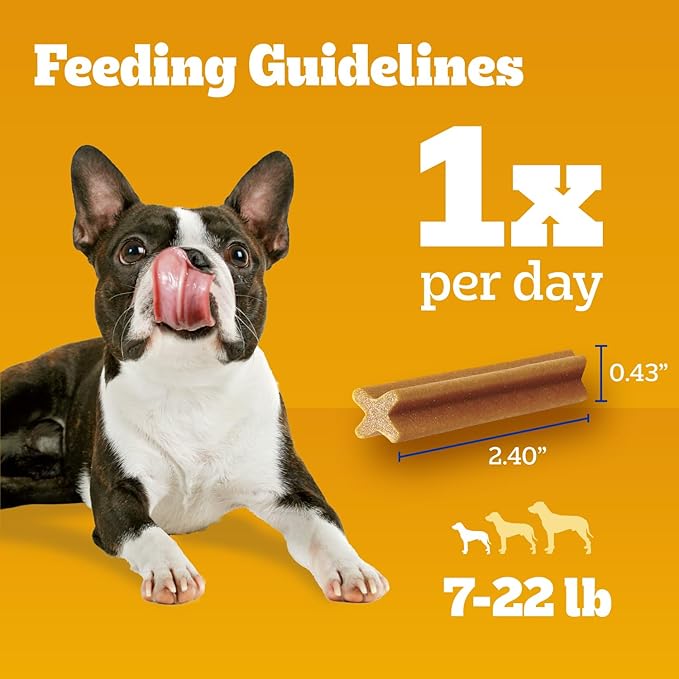 Pedigree Dentastix Dental Chews for Dogs, Small and Toy Breed Dog Treats, Original with Real Chicken Flavor, (4) 58ct Bags (232 Treats Total)