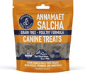 Annamaet Grain-Free Salcha Dog Treats Poulet Formula with Chicken & Duck, 7-oz Bag
