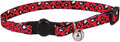 Petmate Breakaway Fashion Collar; 3/8' x 8-12'; Sub Leopard Red