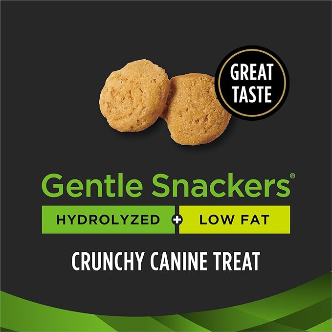 Pro Plan Veterinary Diets Purina Gentle Snackers Hydrolyzed Plus Low Fat Dog Treats - 8 oz. Pouch,(Pack of 2)