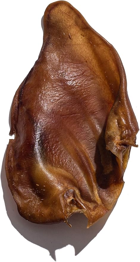 Jack&Pup Whole Pig Ears for Dogs - All Natural Single Ingredient Extra Thick Large Pigs Ears - Premium Dog Pig Ear Treats - Natural Dog Pork Chews; Excellent Rawhide Alternative (10 Pack)