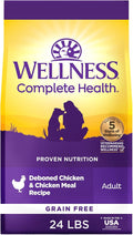 Wellness Complete Health Dry Dog Food, Grain-Free, Natural, Chicken Recipe, (24-Pound Bag)