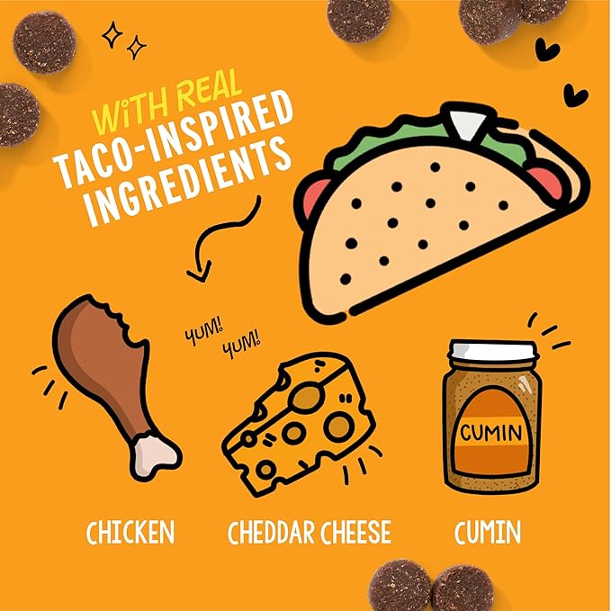 Crazy Dog Treat-Me! Mini Treats: Taco, 4 oz. Bag