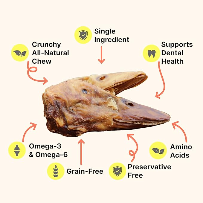 Gaines Family Farmstead Duck Heads for Dogs – 3 Count, Single Ingredient, Dehydrated Dog Chews – High in Protein, Supports Dental Health & Joint Care – Rawhide-Free Treats, Made in USA