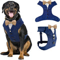 AVERYDAY Dog Tuxedo for Wedding Outfit, Dog Suit and Tie Costumes for Birthday, Halloween, Cosplay, Christmas Party, Pet Formal Wear with Bowtie, Tux for Medium Large Dogs, Bulldog, Labrador, Husky
