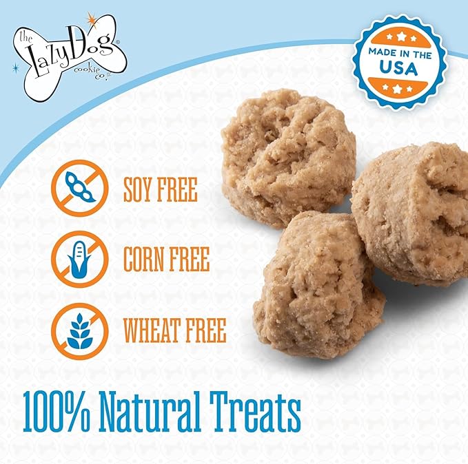 The Lazy Dog Cookie Co. Soft Dog Treats, Mutt Mallows Roasted Vanilla, for Small, Medium and Large Dogs, Wheat-Free, Baked in The USA, 5 oz. (Pack of 3) Vanilla