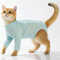 Cat Neuter Surgery Recovery Suit Male, Anti-Licking Cats Spay Recovery Suit Female, Long Sleeve Prevent Shedding Body Suit Post Surgery, Breathable Cone & E Colla Alternative Cat Apparel