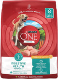 Purina One Plus Digestive Health Formula Dry Dog Food Natural with Added Vitamins, Minerals and Nutrients - (Pack of 4) 8 lb. Bags