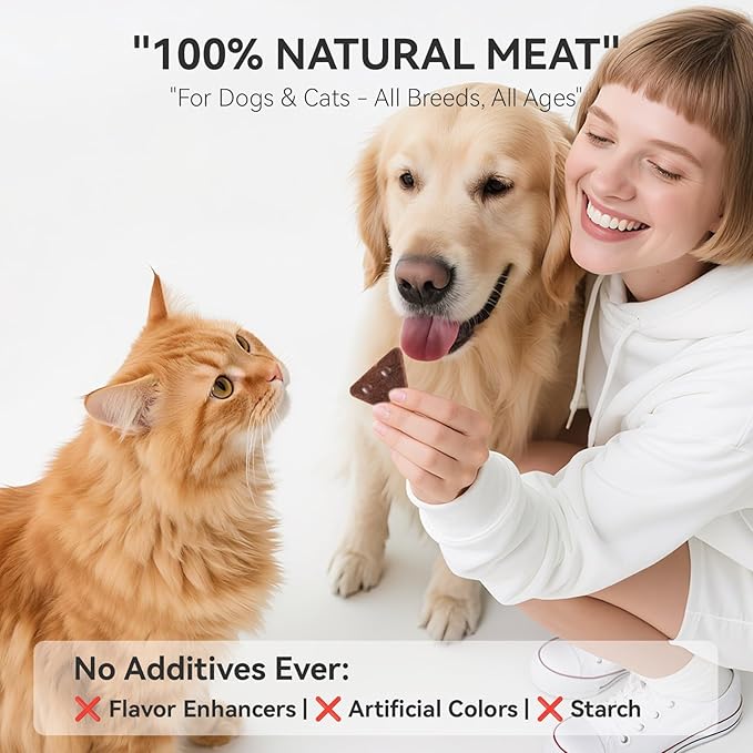 APL Freeze Dried Treats for Dogs & Cats, 1.76oz | All-Natural Chicken & Deer Blood Recipe | Rich in Iron, Supports Immunity & Appetite | Training Rewards, Food Topper & Travel Snacks