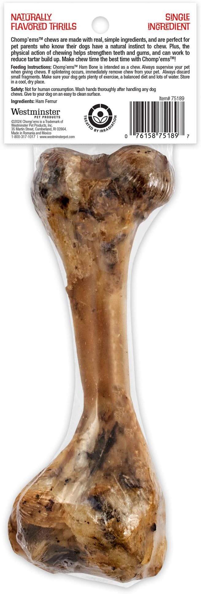 Chmp EMS Ham Bone Size Ea Chmp'Ems Ham Bone