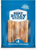 Best Bully Sticks 6 Inch Natural Collagen Sticks for Dogs - 5 Count (Pack of 1) - Long-Lasting, Rawhide Free, Beef Treat