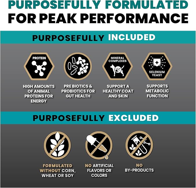 VICTOR Super Premium Dog Food – Hi-Pro Plus Dry Kibble – High Protein Dog Food with 30% Protein – Beef, Chicken, Pork, Fish Meals, Gluten Free - for High Energy and Active Dogs & Puppies, 15lbs